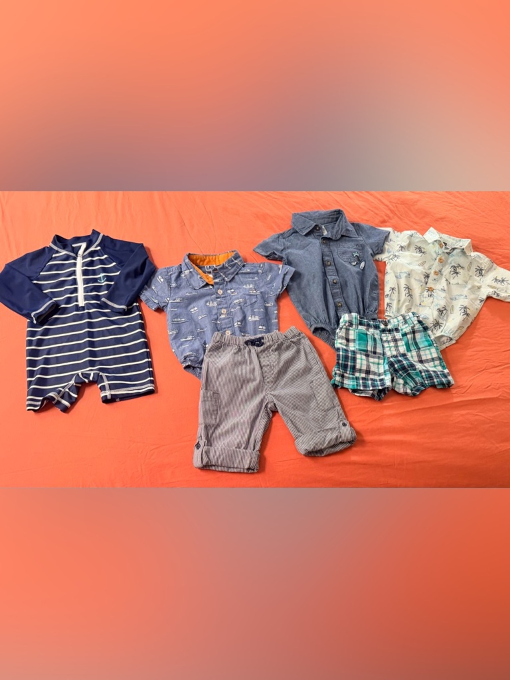 Baby Boy 6-9 mos Summer/Fall Bundle - Janie & Jack, Good Lad, Gymboree